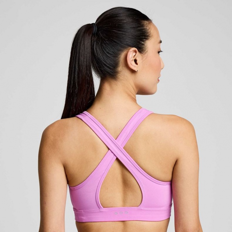 Purple Saucony Fortify Women's Bra | USA MLUXBT