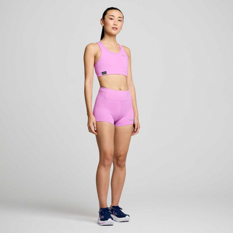 Purple Saucony Fortify Women's Bra | USA MLUXBT