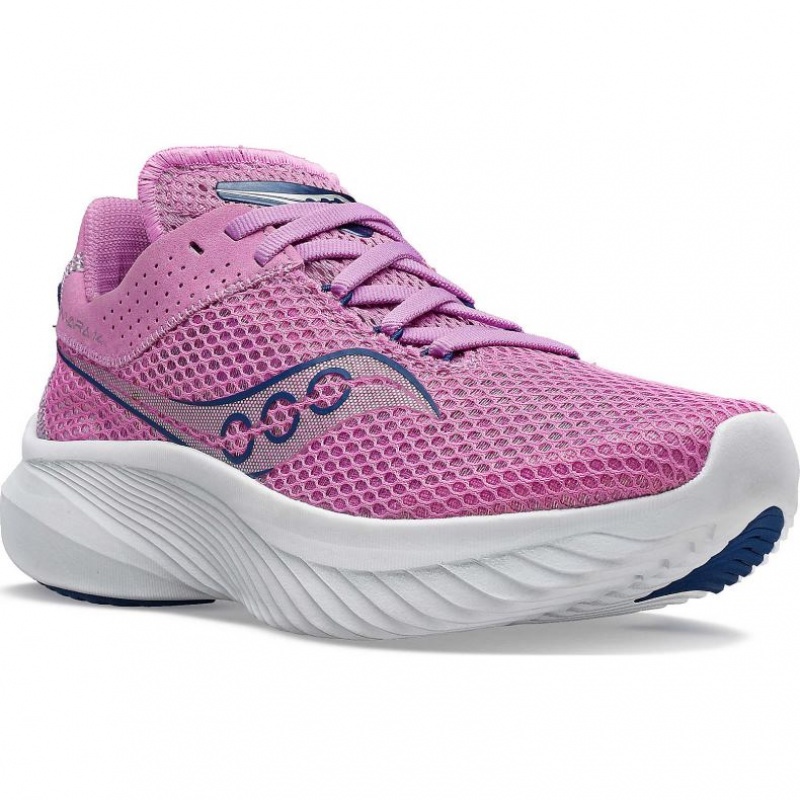 Purple Saucony Kinvara 14 Women's Running Shoes | USA NJWUVA