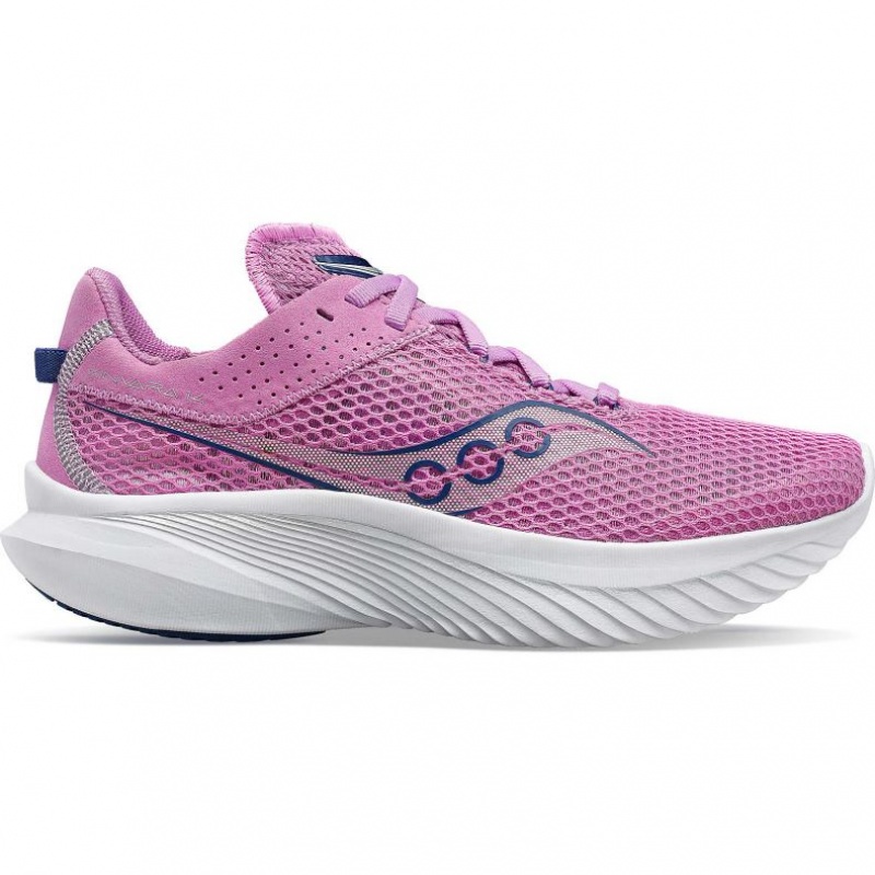 Purple Saucony Kinvara 14 Women\'s Running Shoes | USA NJWUVA