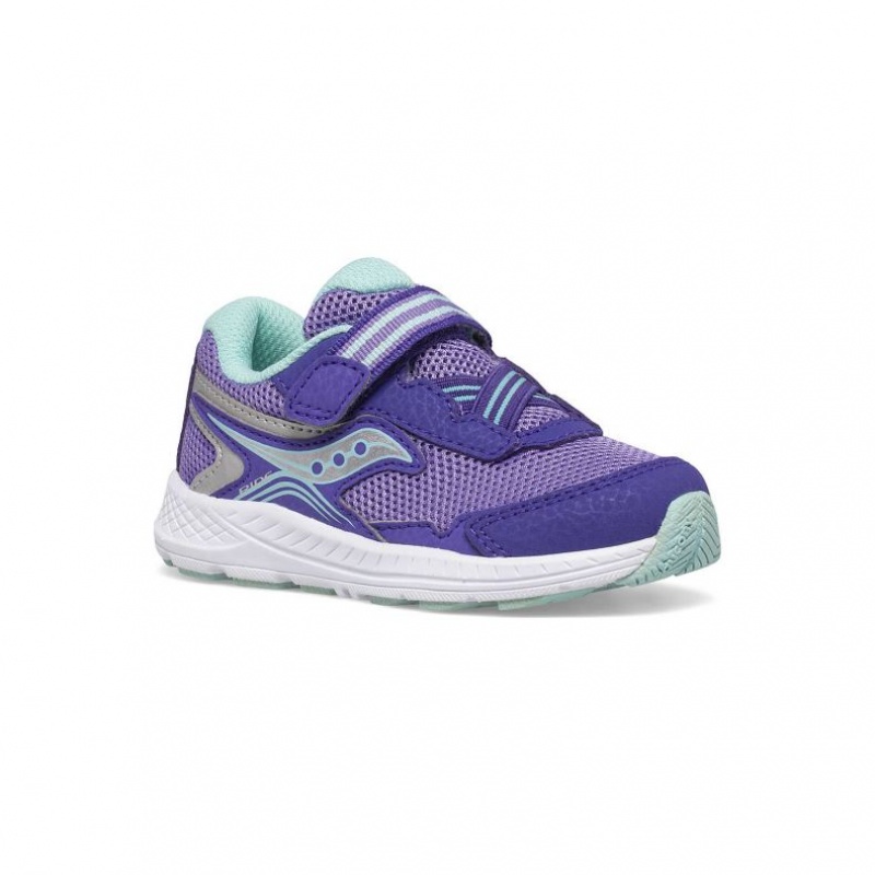 Purple Saucony Ride 10 Jr. Big Kids' Sneakers | USA WRBMED