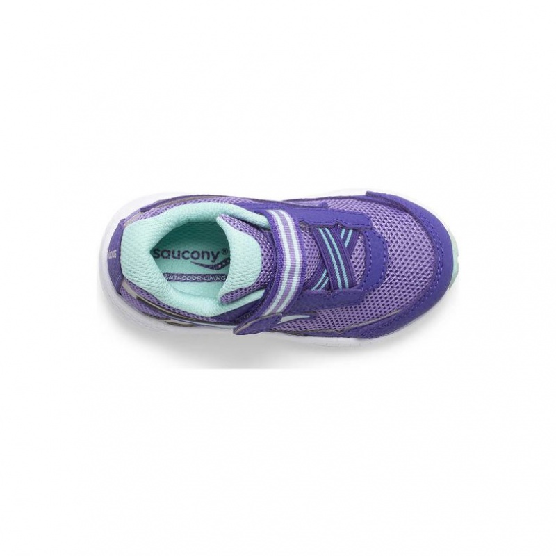 Purple Saucony Ride 10 Jr. Big Kids' Sneakers | USA WRBMED