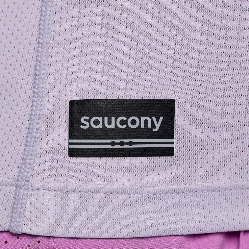 Purple Saucony Stopwatch Women's Singlet | USA SUETFY