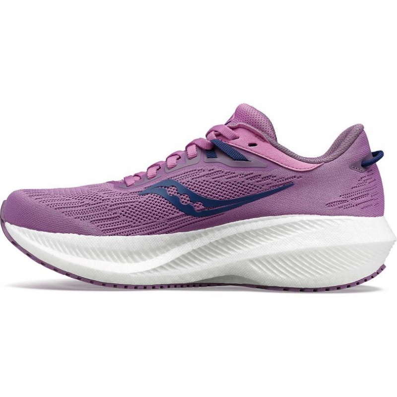 Purple Saucony Triumph 21 Women's Running Shoes | USA RFVPEO