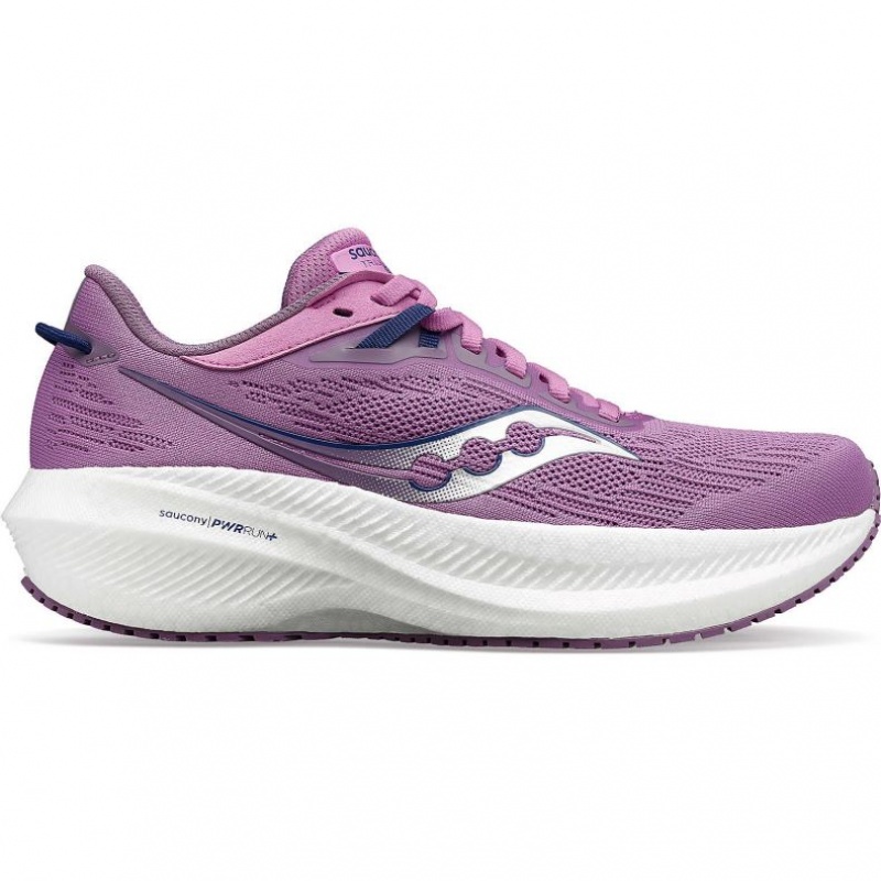 Purple Saucony Triumph 21 Women\'s Running Shoes | USA RFVPEO