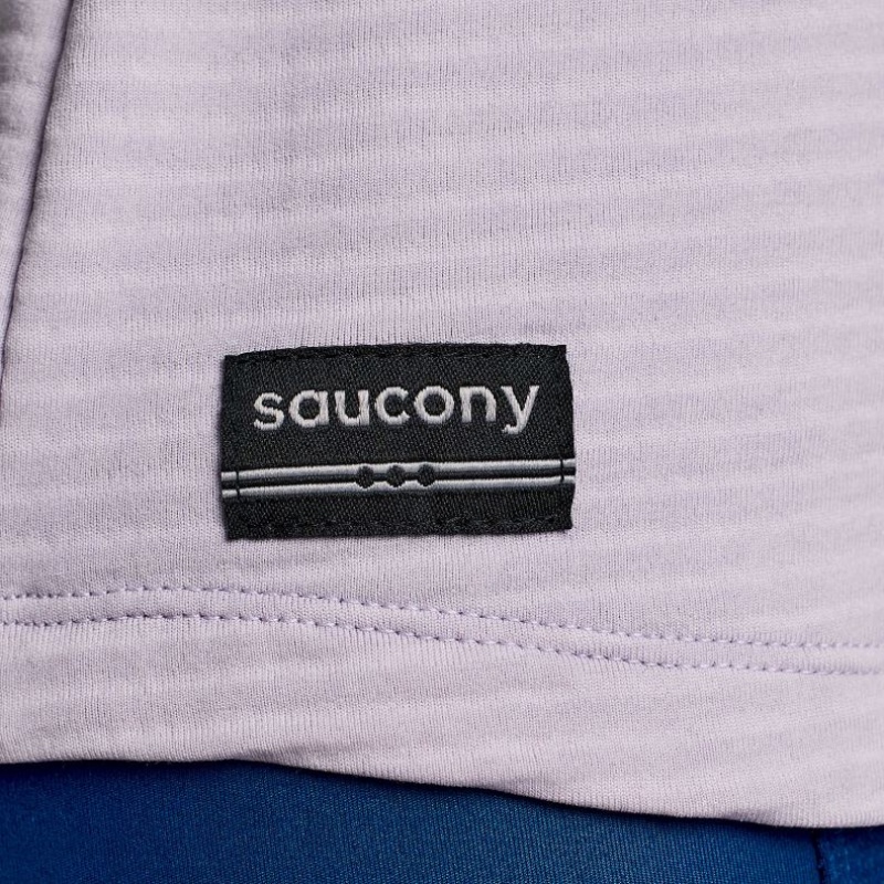 Purple Saucony Triumph 3D Crew Women's Sweatshirt | USA XJZLIQ