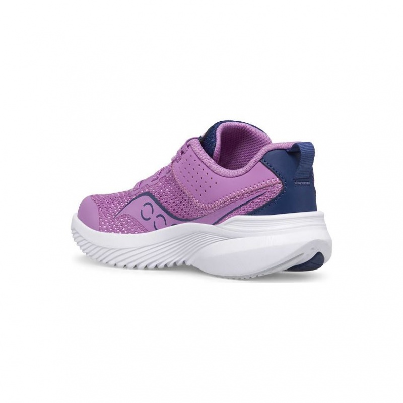 Purple / Indigo Saucony Kinvara 14 Big Kids' Sneakers | USA AWHVBC