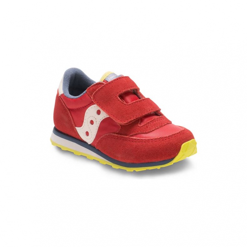 Red Saucony Baby Jazz Hook & Loop Little Kids' Sneakers | USA IDEWRM