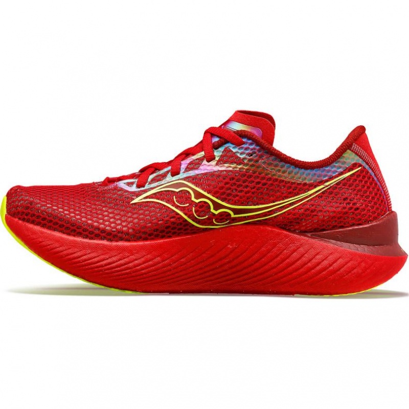 Red Saucony Endorphin Pro 3 Men's Running Shoes | USA UQOXLN