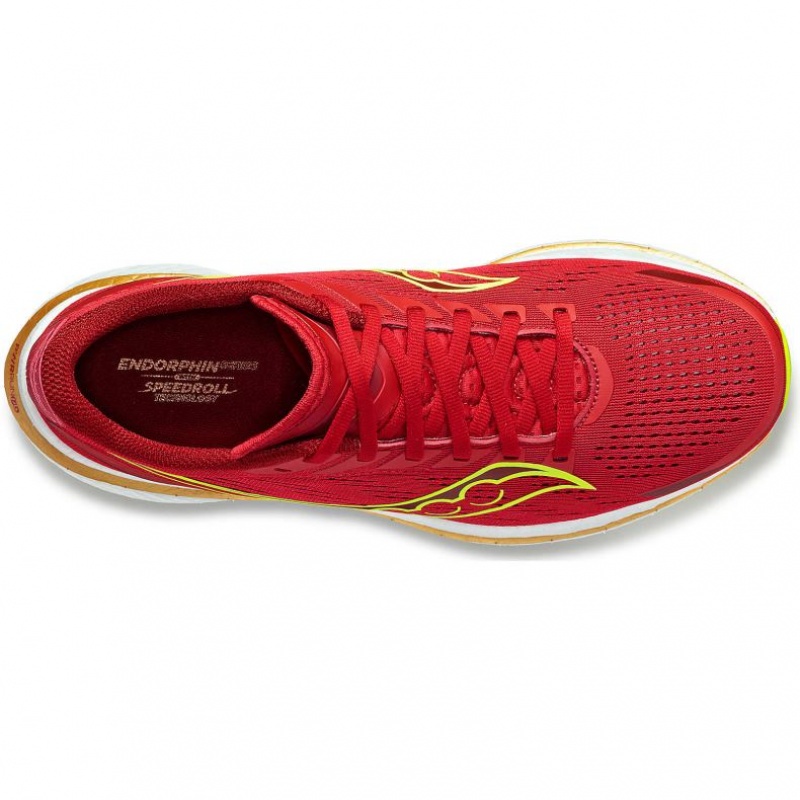 Red Saucony Endorphin Speed 3 Men's Running Shoes | USA CSODEB