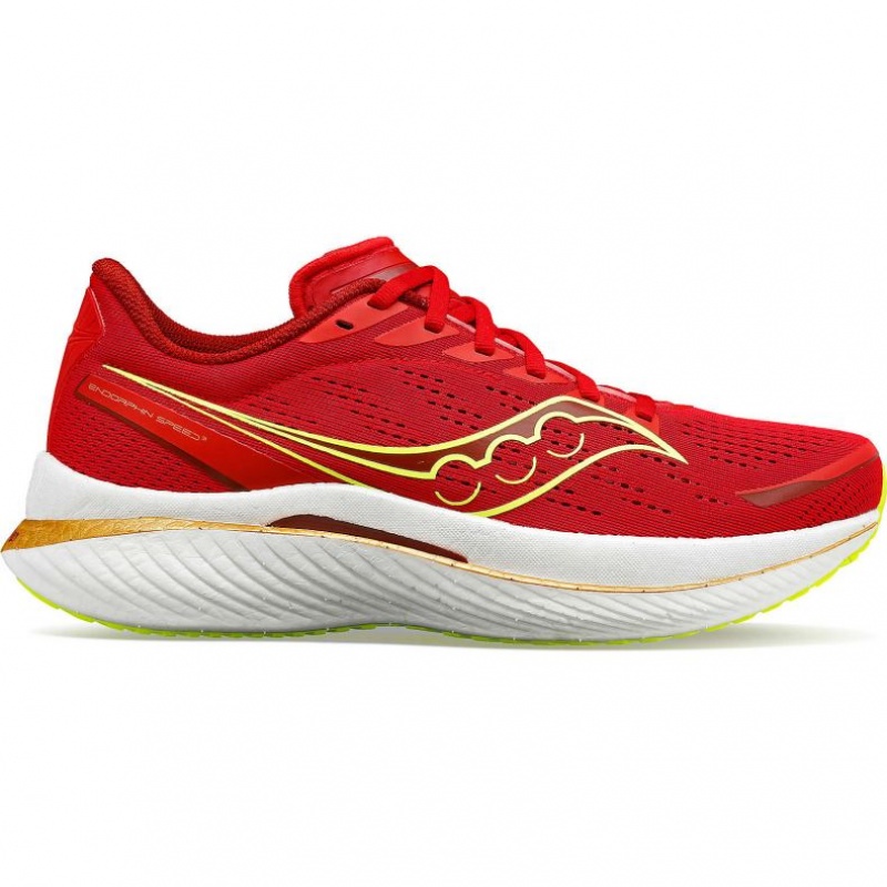 Red Saucony Endorphin Speed 3 Men\'s Running Shoes | USA CSODEB