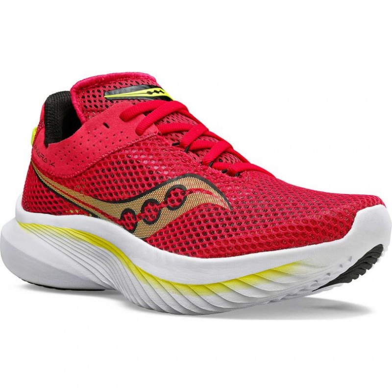 Red Saucony Kinvara 14 Women's Running Shoes | USA JNWVYO