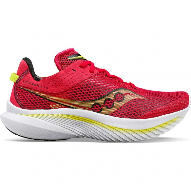 Red Saucony Kinvara 14 Women\'s Running Shoes | USA JNWVYO