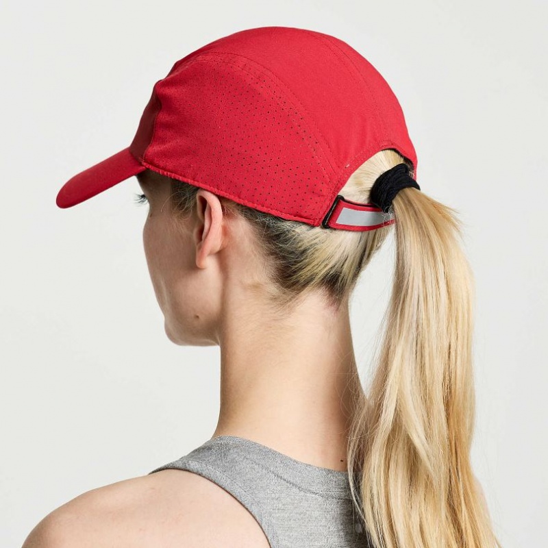 Red Saucony Outpace Women's Hat | USA KHUJXL