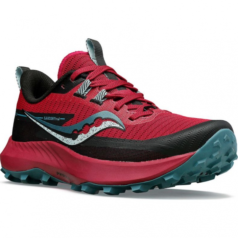 Red Saucony Peregrine 13 Women's Trail Running Shoes | USA KSXLGQ