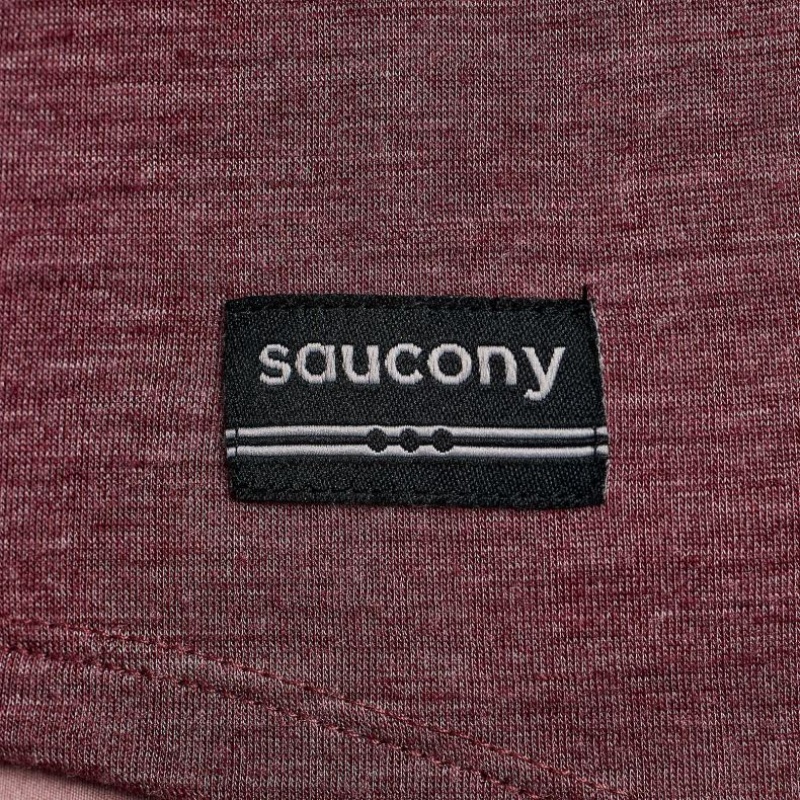 Red Saucony Peregrine Merino Long Sleeve Women's T-Shirt | USA NVUDHS