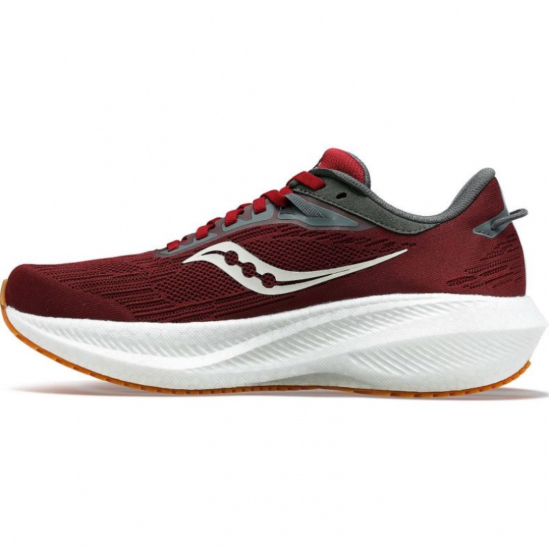 Red Saucony Triumph 21 Men's Running Shoes | USA YCZPJB