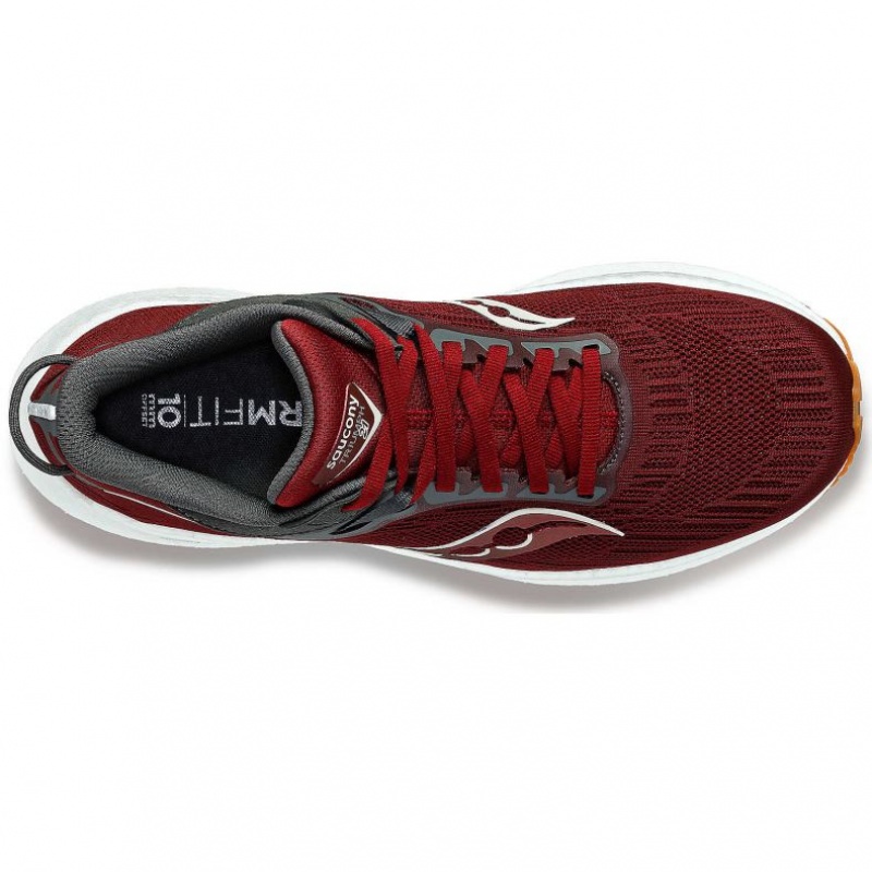 Red Saucony Triumph 21 Men's Running Shoes | USA YCZPJB