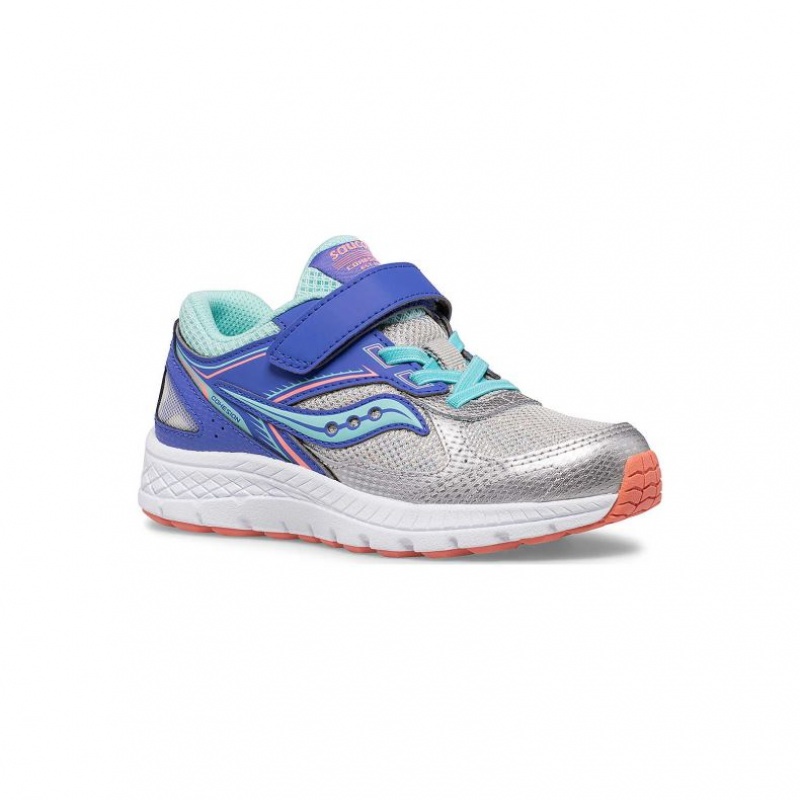 Silver Saucony Cohesion 14 A/C Big Kids' Sneakers | USA JXDCRU