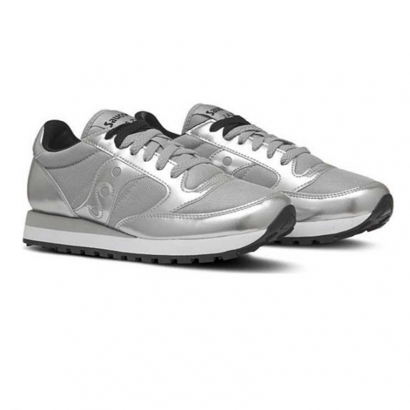 Silver Saucony Jazz Original Women's Sneakers | USA FRNLKI