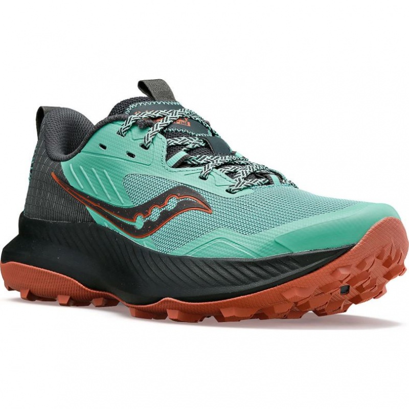 Turquoise Saucony Blaze TR Women's Trail Running Shoes | USA EQWFXJ