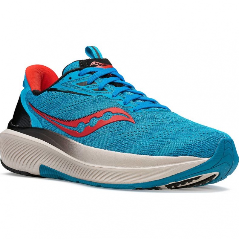 Turquoise Saucony Echelon 9 Men's Running Shoes | USA MTCFNO