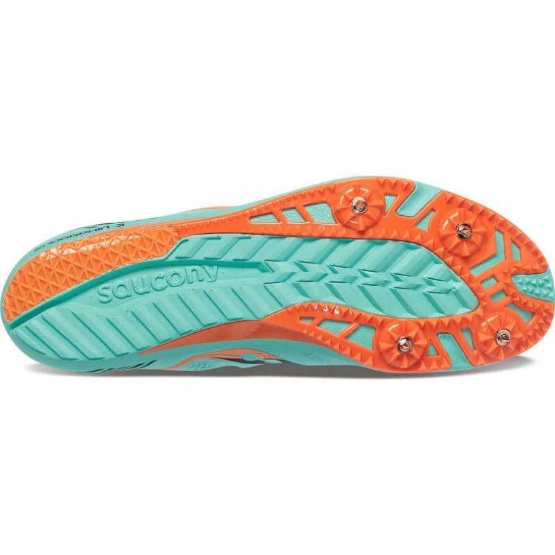 Turquoise Saucony Endorphin 3 Men's Spikes | USA JGVSPQ