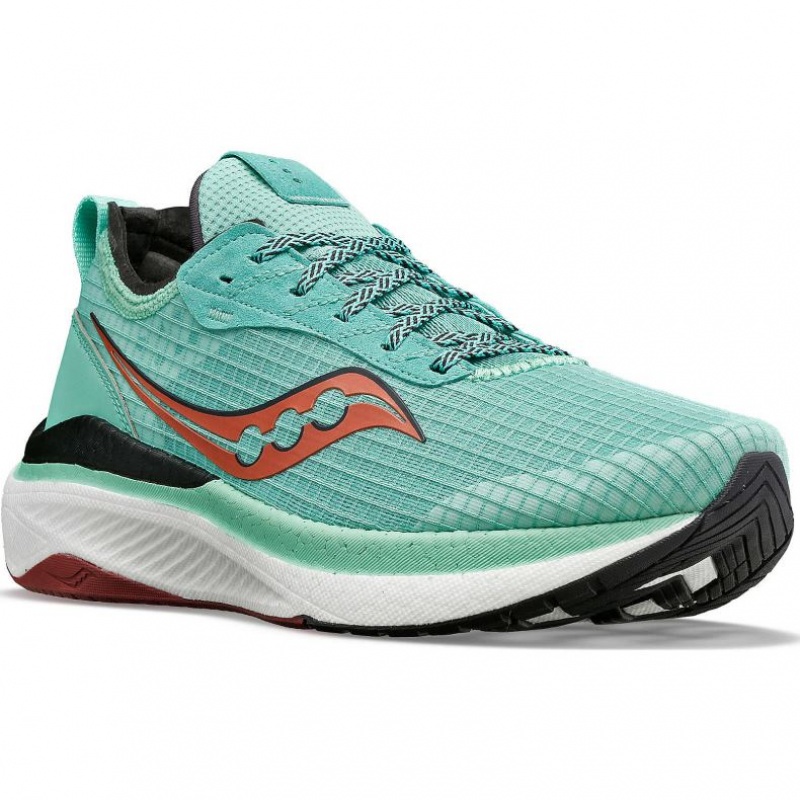 Turquoise Saucony Freedom Crossport Women's Running Shoes | USA UCYMGA