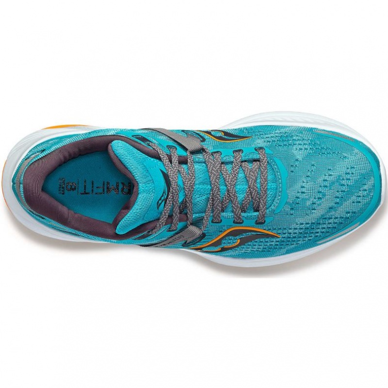 Turquoise Saucony Guide 16 Men's Wide Running Shoes | USA WTINMQ