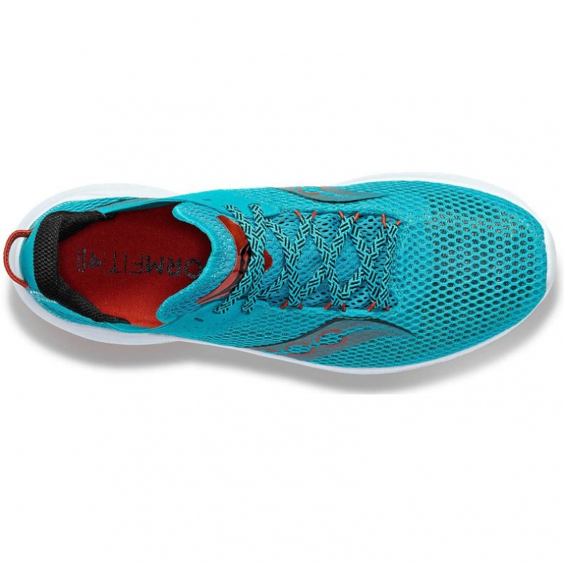 Turquoise Saucony Kinvara 14 Men's Running Shoes | USA ZOXVEW