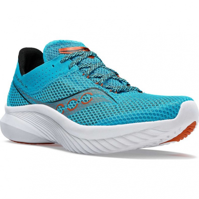 Turquoise Saucony Kinvara 14 Men's Running Shoes | USA ZOXVEW