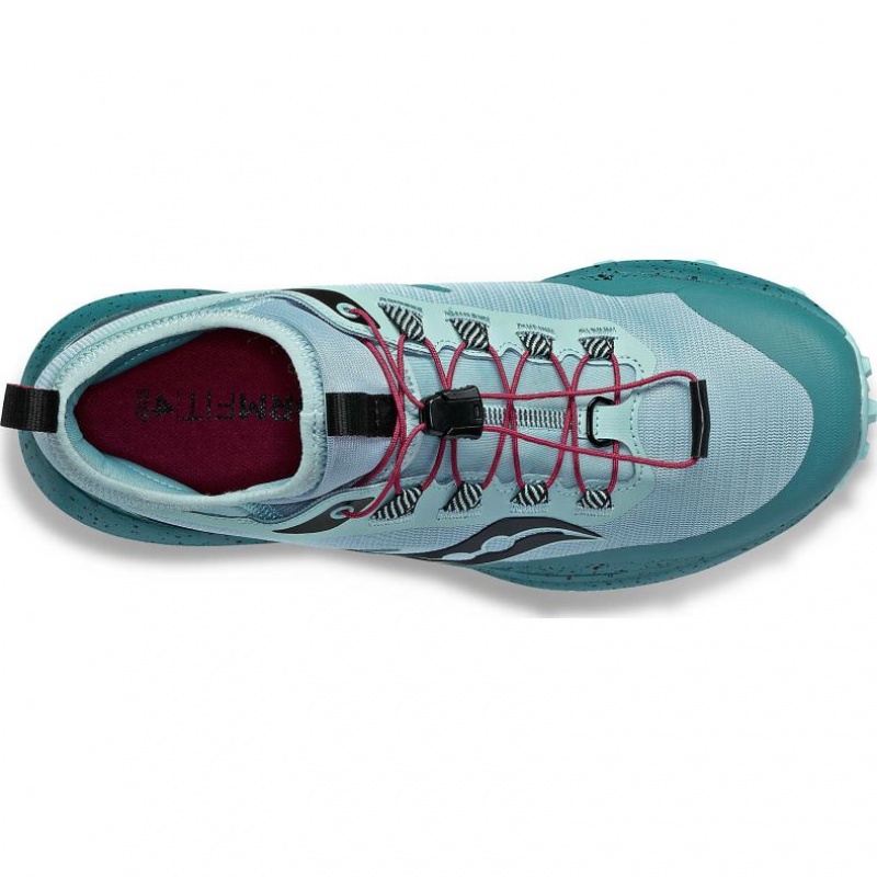 Turquoise Saucony Peregrine 13 ST Women's Trail Running Shoes | USA QNUBXJ