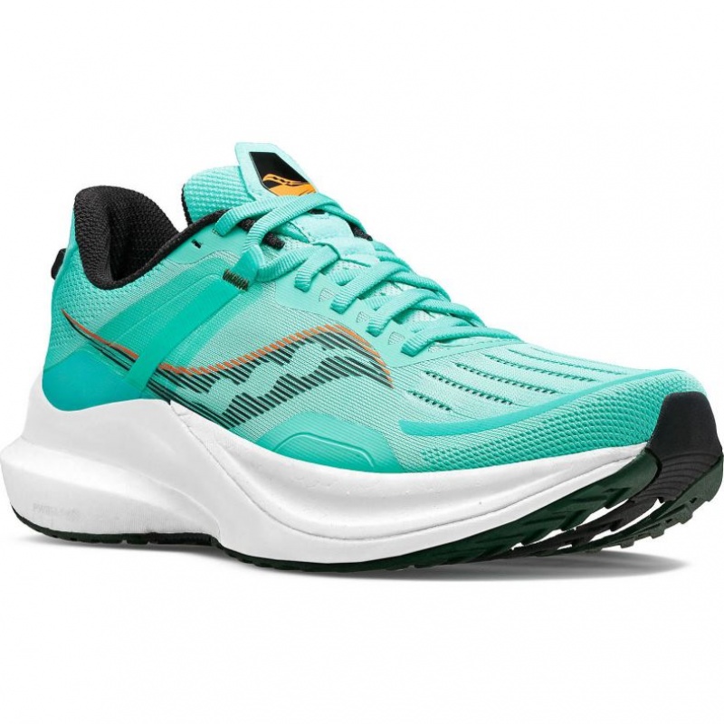 Turquoise Saucony Tempus Men's Running Shoes | USA EVPSIU