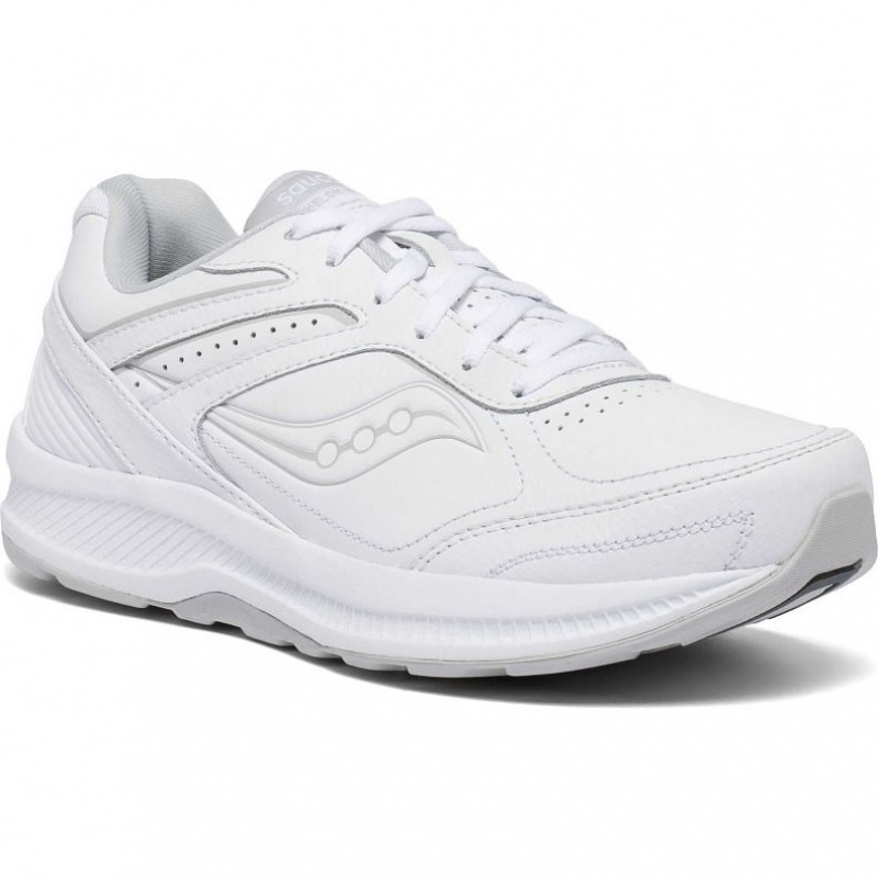 White Saucony Echelon Walker 3 Women's Wide Running Shoes | USA DHEORK