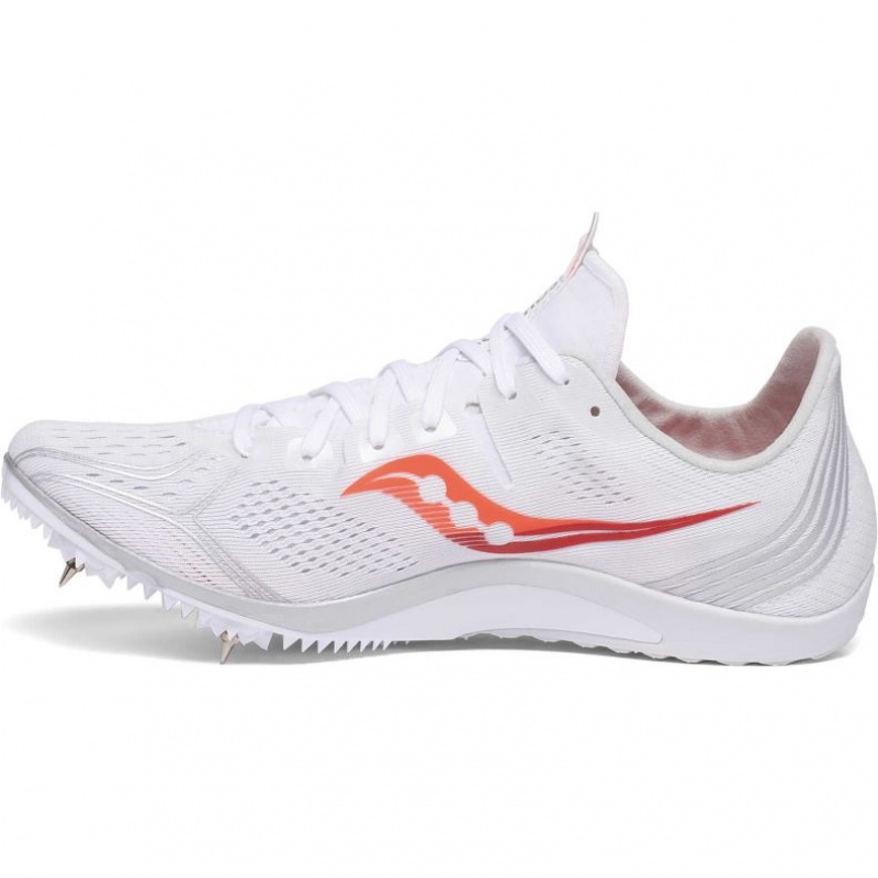 White Saucony Endorphin 3 Women's Spikes | USA LHPCYG