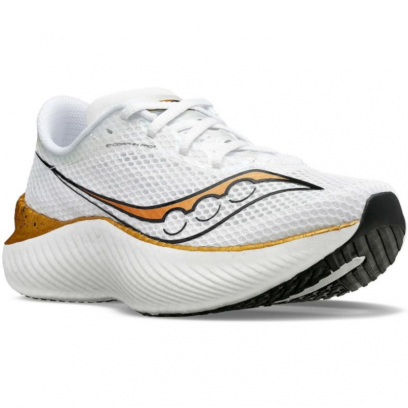 White Saucony Endorphin Pro 3 Men's Running Shoes | USA EZFLPH