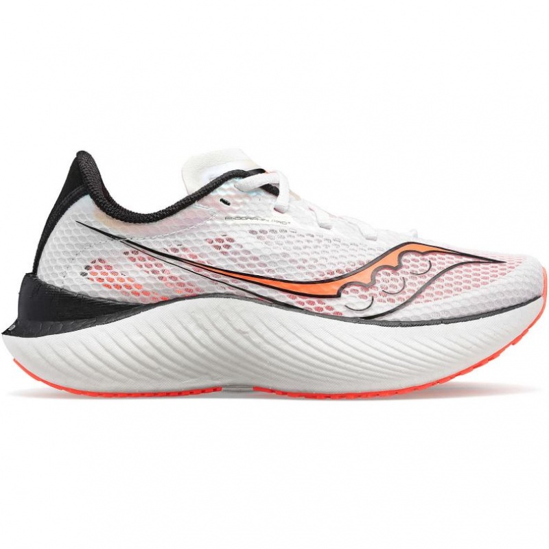 White Saucony Endorphin Pro 3 Men\'s Running Shoes | USA SEJITC