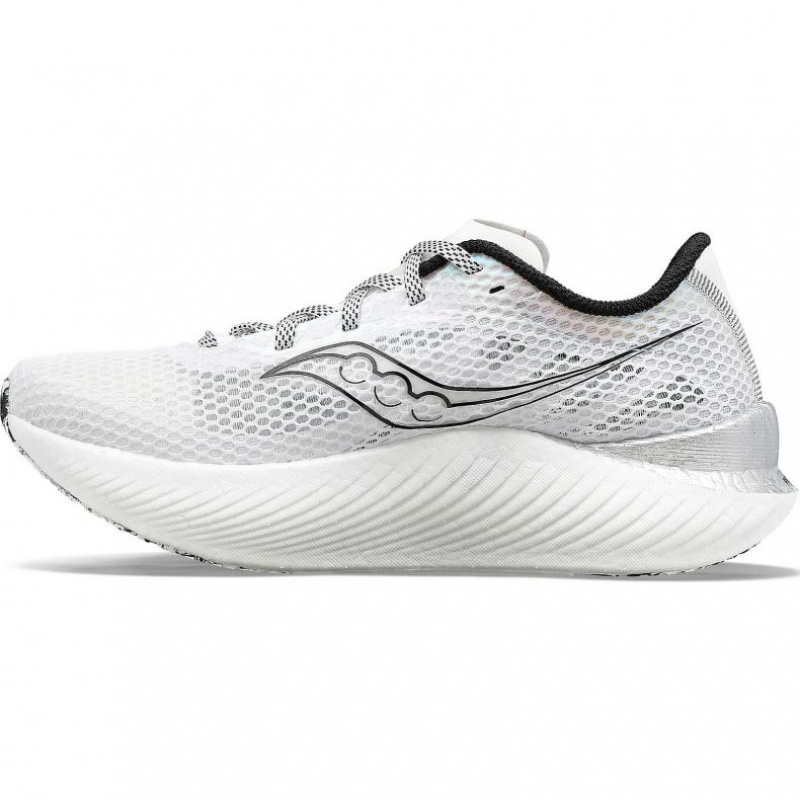 White Saucony Endorphin Pro 3 Men's Running Shoes | USA QFUTZC