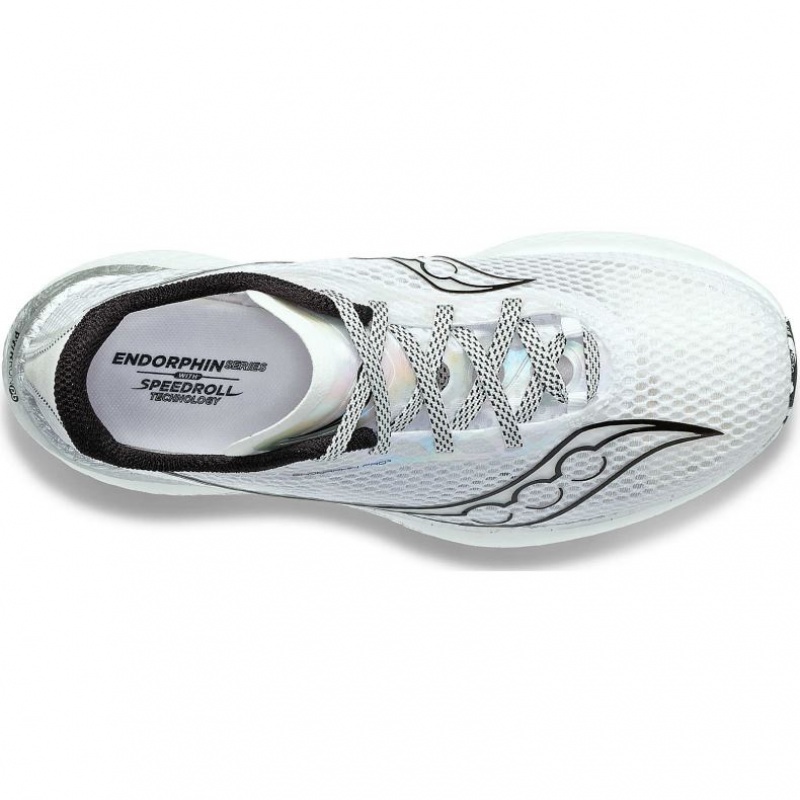 White Saucony Endorphin Pro 3 Men's Running Shoes | USA QFUTZC