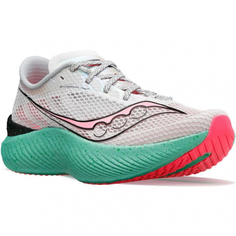 White Saucony Endorphin Pro 3 Women's Running Shoes | USA FVJPHZ