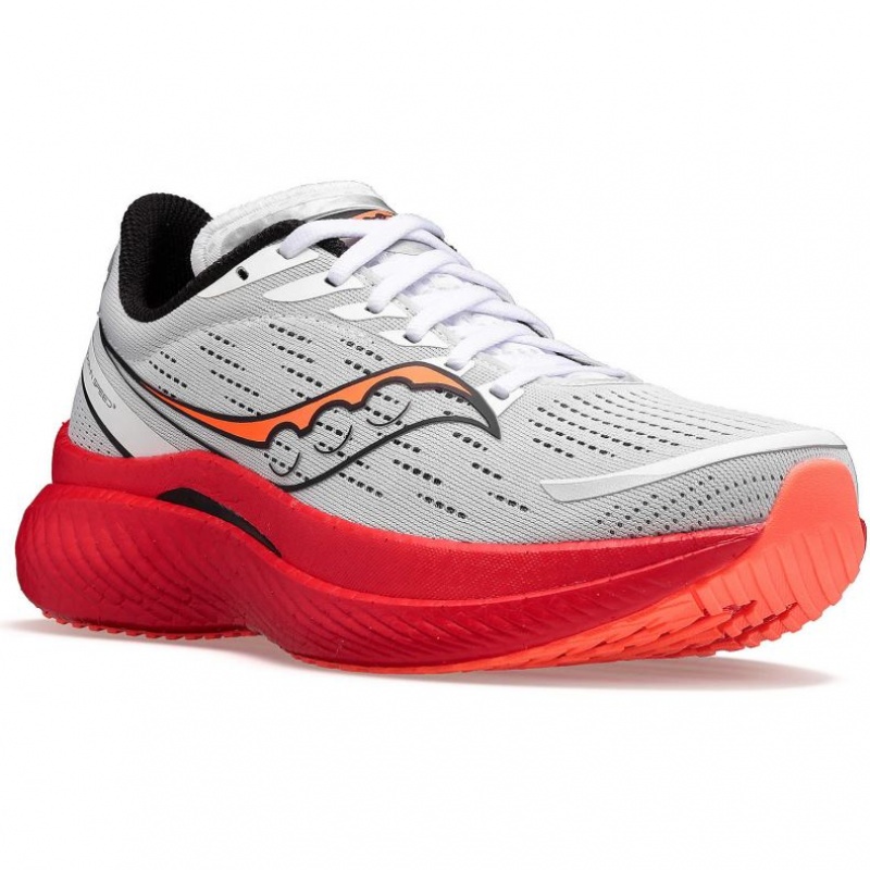 White Saucony Endorphin Speed 3 Men's Running Shoes | USA MCKRAG