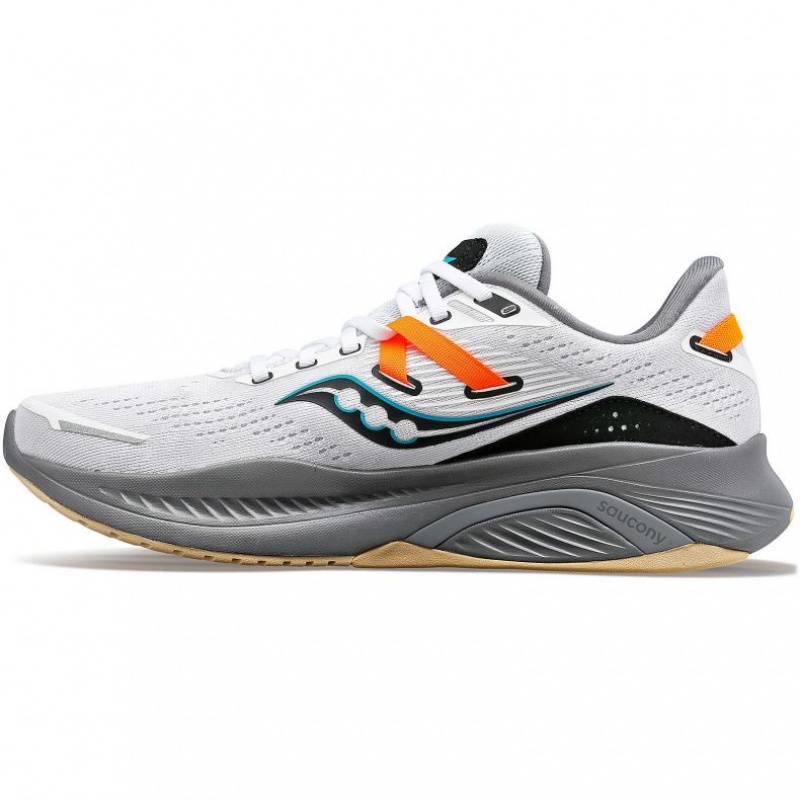 White Saucony Guide 16 Men's Running Shoes | USA YNGIHS