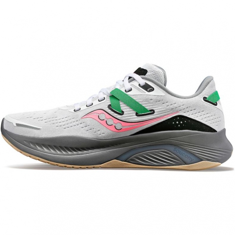 White Saucony Guide 16 Women's Running Shoes | USA QKUMGP