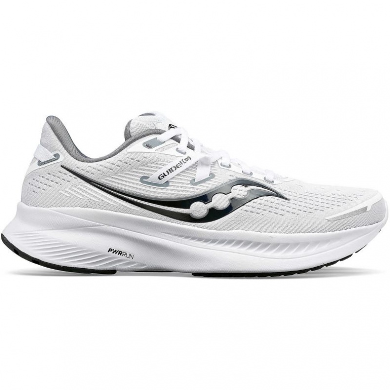 White Saucony Guide 16 Women\'s Running Shoes | USA PGYAQC