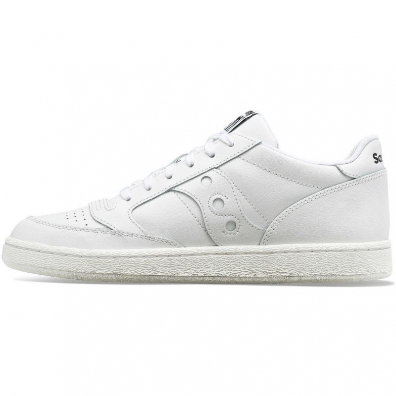 White Saucony Jazz Court PU Women's Sneakers | USA MHVTWF