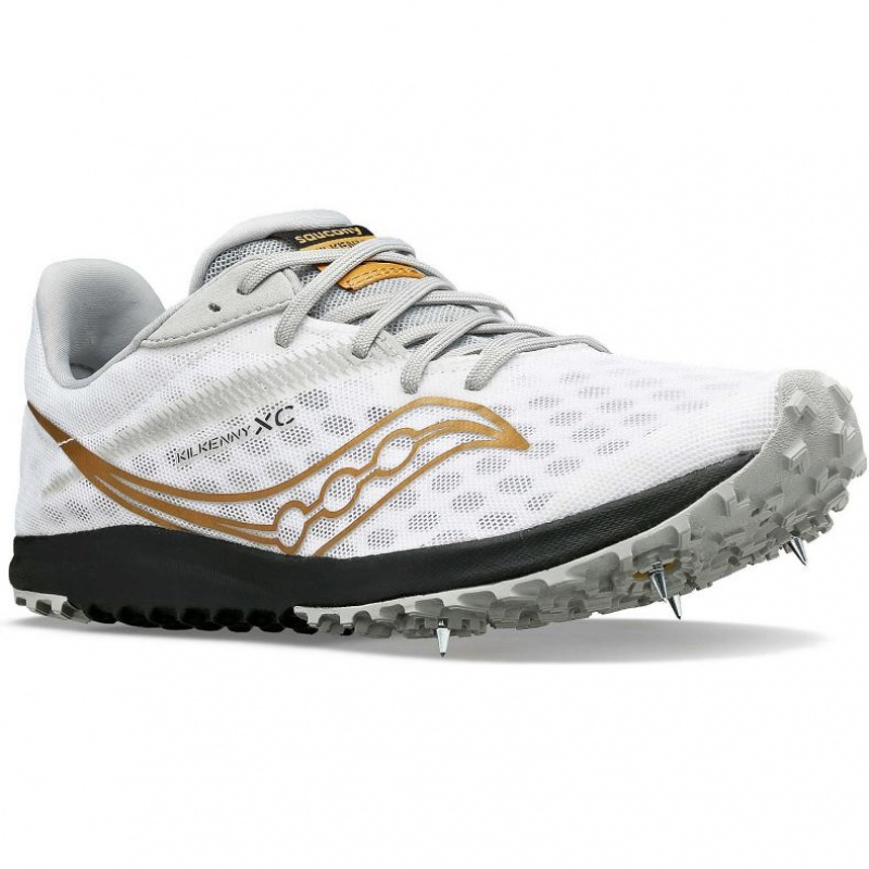 White Saucony Kilkenny XC9 Men's Spikes | USA MRCLUI