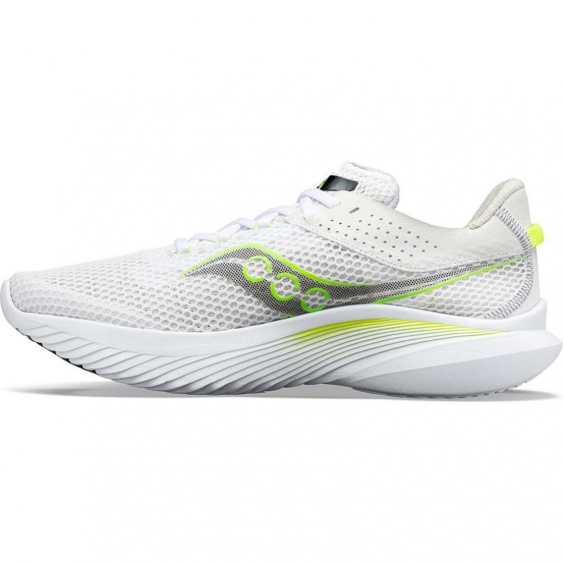 White Saucony Kinvara 14 Men's Running Shoes | USA CGVTFB