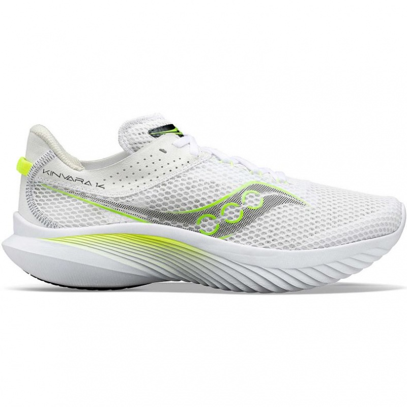 White Saucony Kinvara 14 Women\'s Running Shoes | USA THCELZ