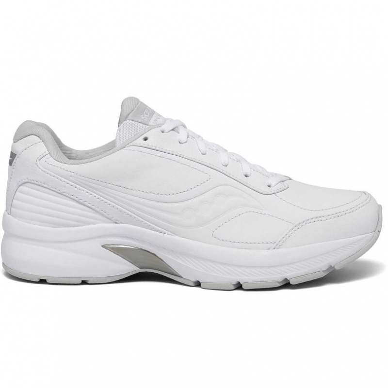 White Saucony Omni Walker 3 Men\'s Wide Running Shoes | USA CLJFBM