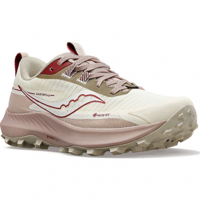 White Saucony Peregrine 13 GTX Women's Trail Running Shoes | USA CSDFLE